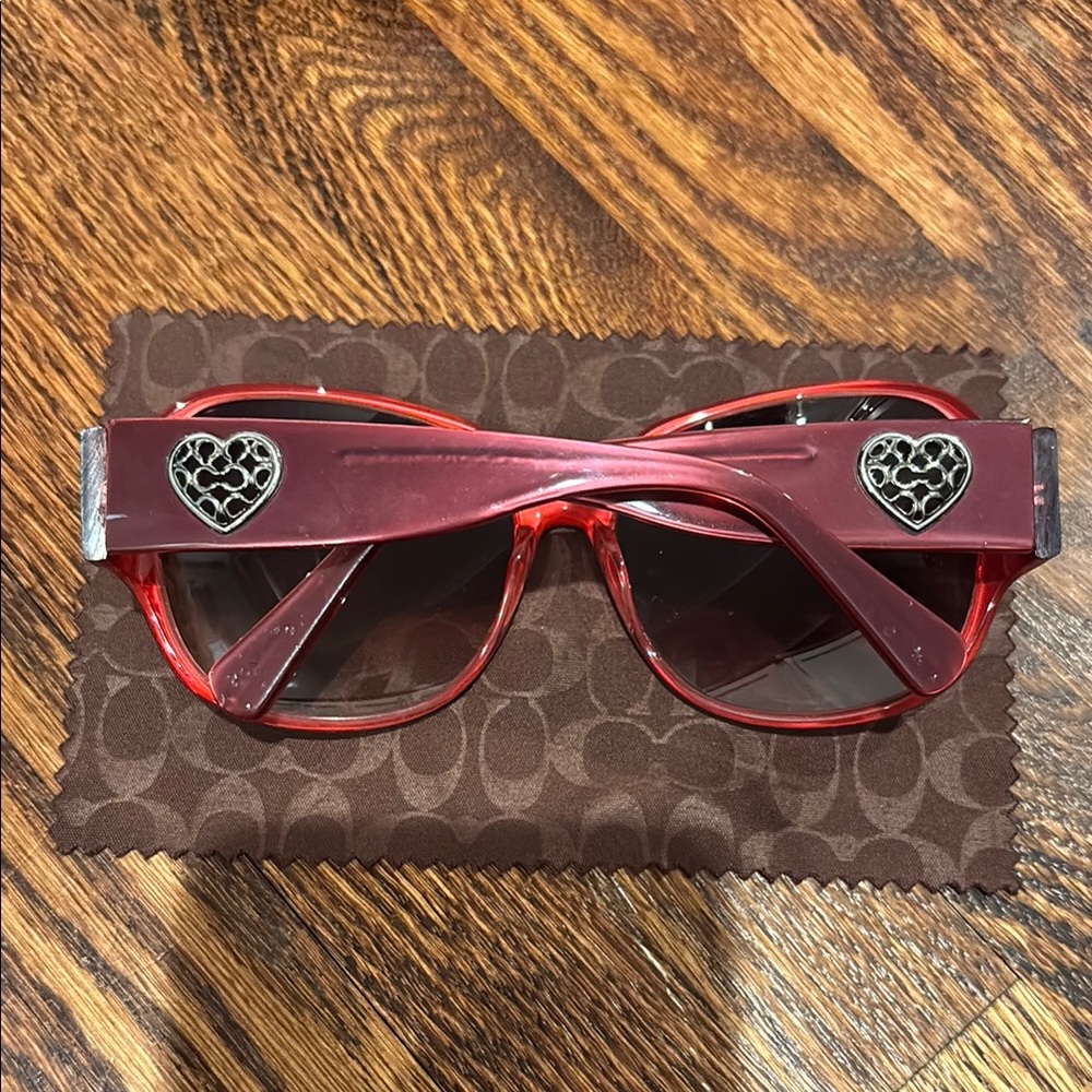 Coach Pink Sunglasses with Case - Picture 2 of 2